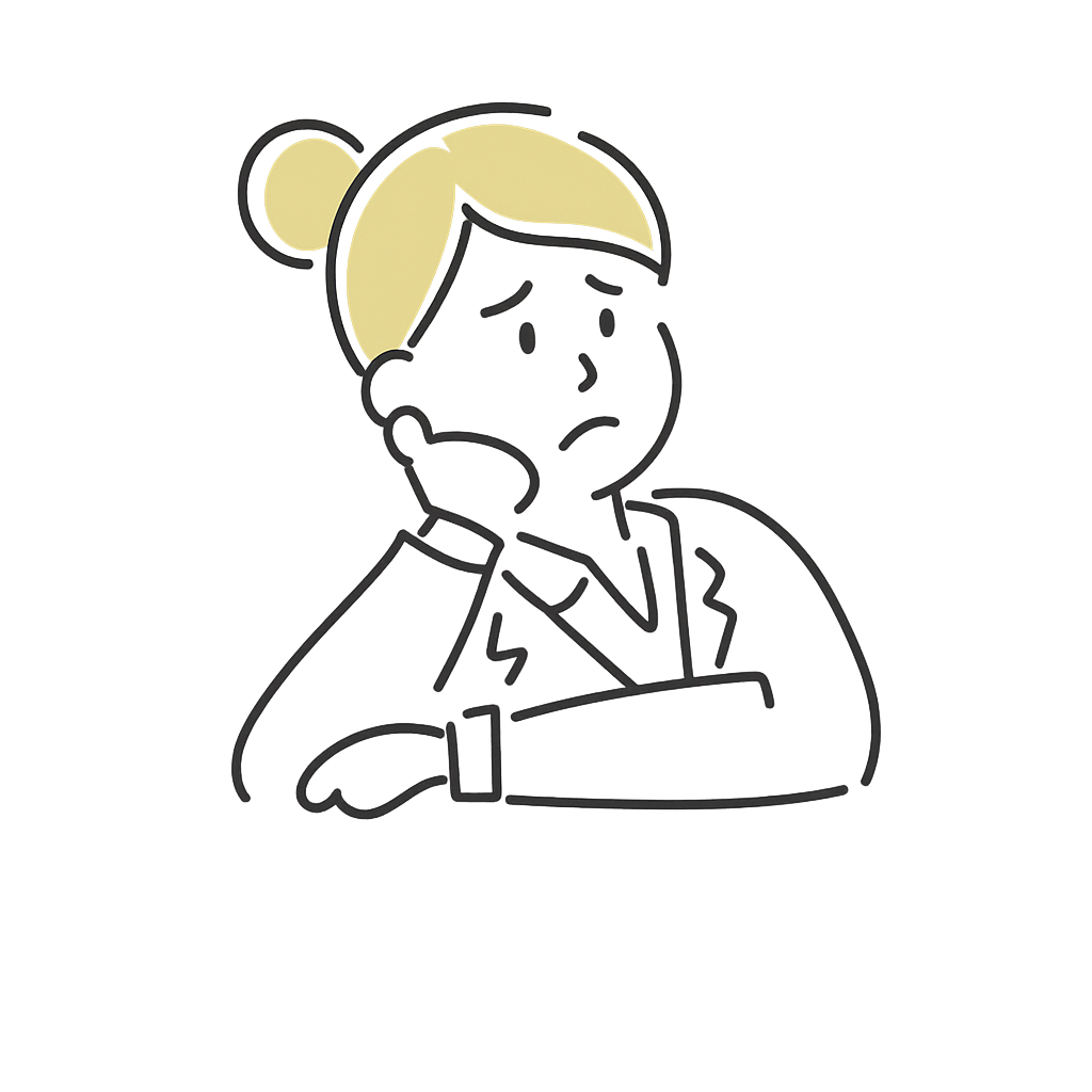 困っている女性